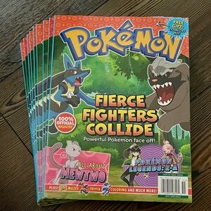 Pokemon 100% Official Magazine Fierce Fighters Collide